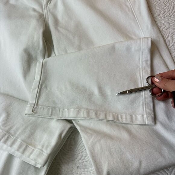 Lee Jeans One True Fit wide leg size 7/8 long length in white - Picture 13 of 14